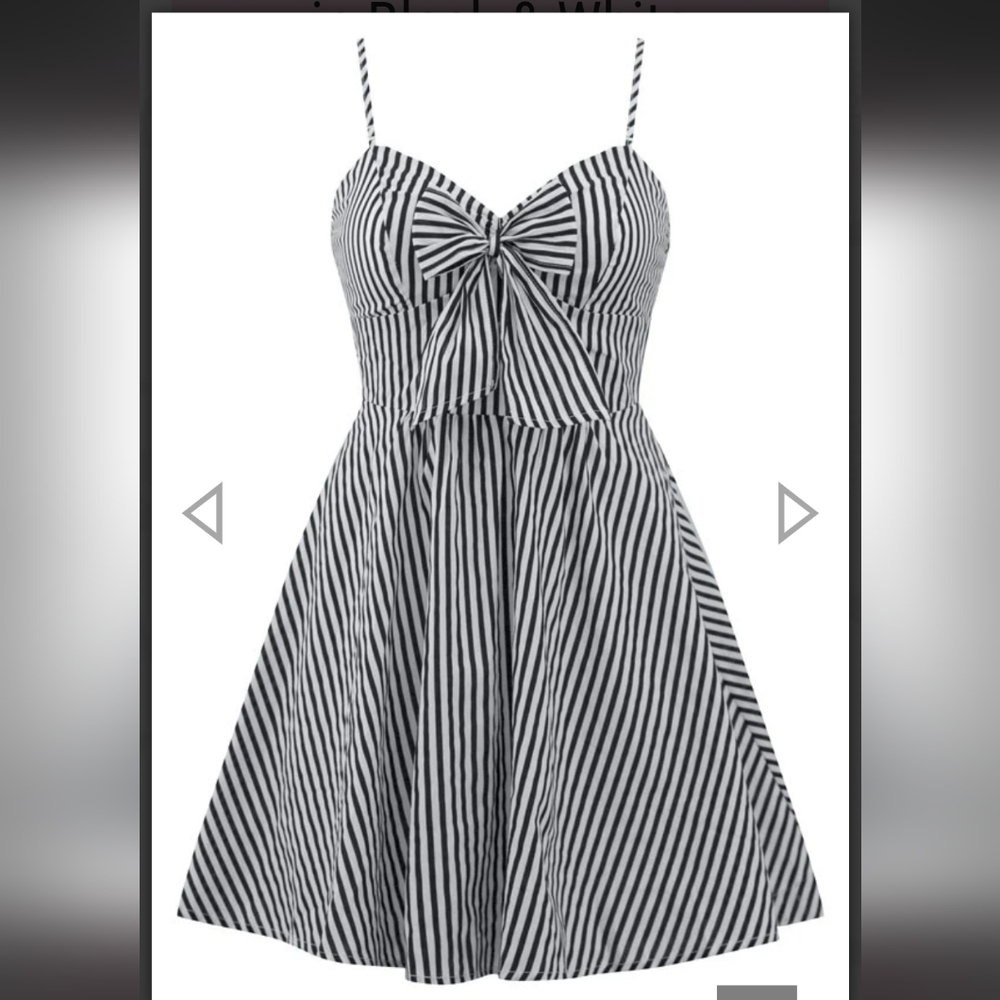 Double Trouble Striped Sailor Swing Dress